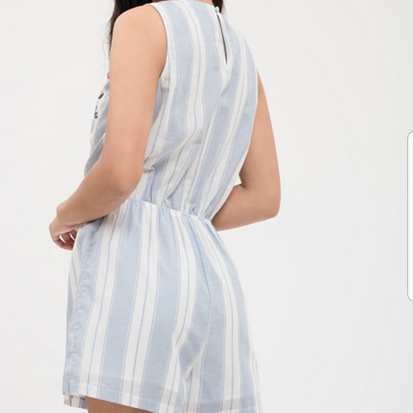 Blu Pepper Embroidered Romper - Picture 2 of 5